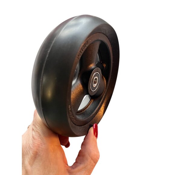 Primo Wheelchair Complete Casters 101259 5"x1.5" Low Poly 3 Spoke 1 Pair - Picture 3 of 5